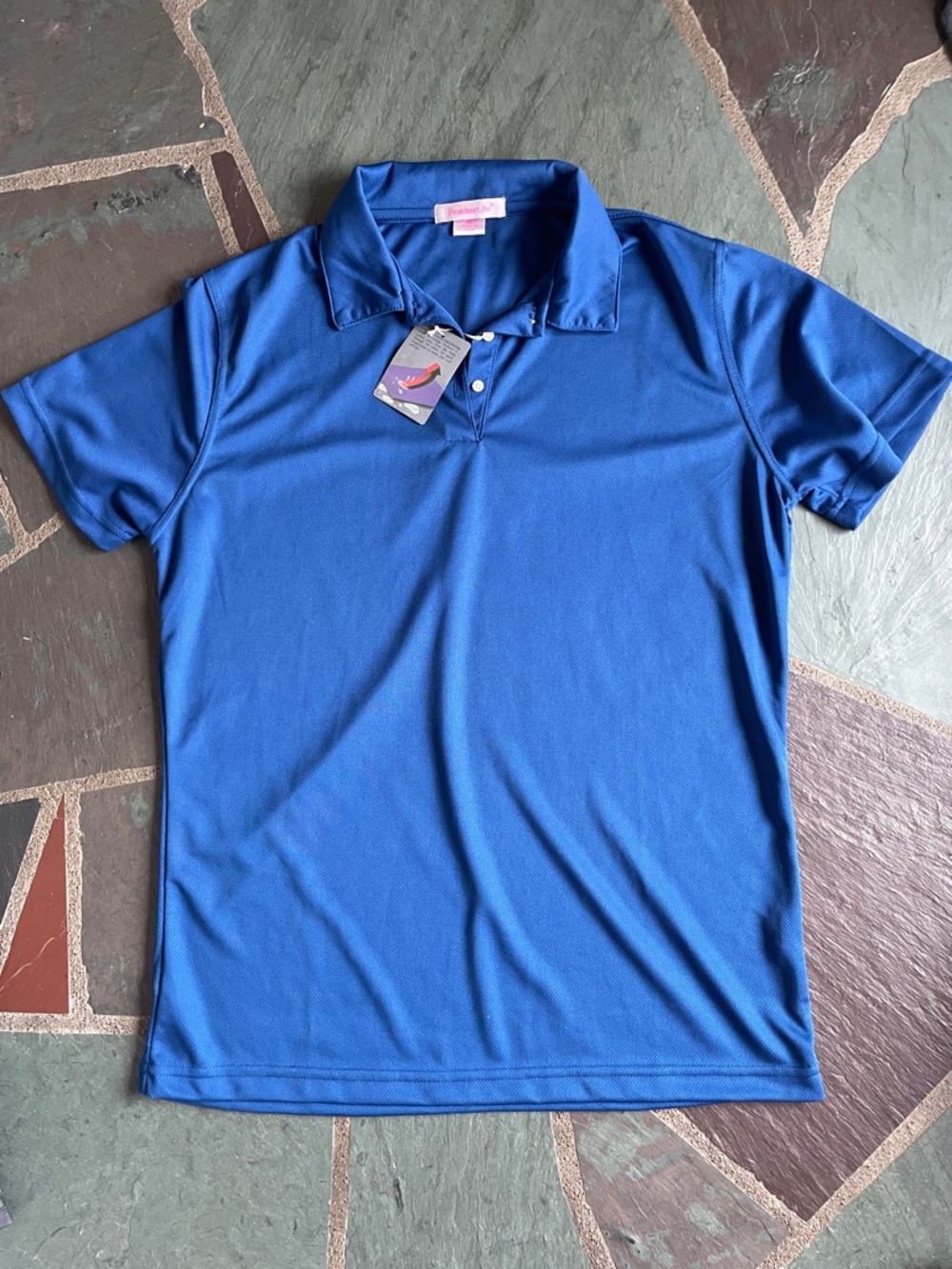 Women's Royal Blue Polo Top - Lightweight Performance